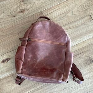 Able Whiskey Leather backpack